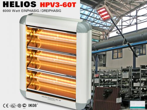 High Power Infrarot Wärmestrahler Helios HPV3-60T IP20 6000 Watt